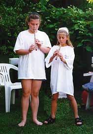 Celia and Margot perform.