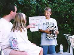 Mike explains his String Thing.