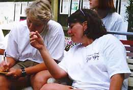 The MusicFest judges confer.